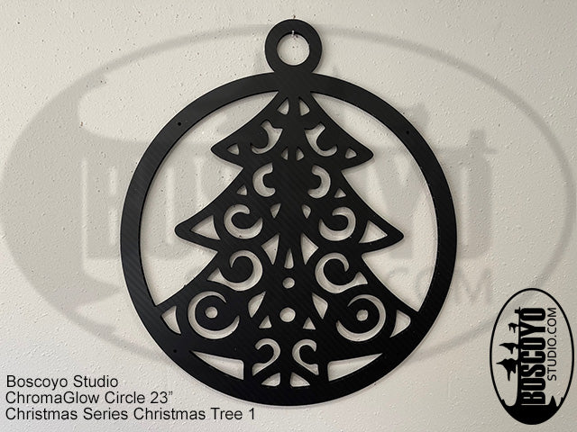 ChromaGlow Circle 23" Silhouette Cover Christmas Series