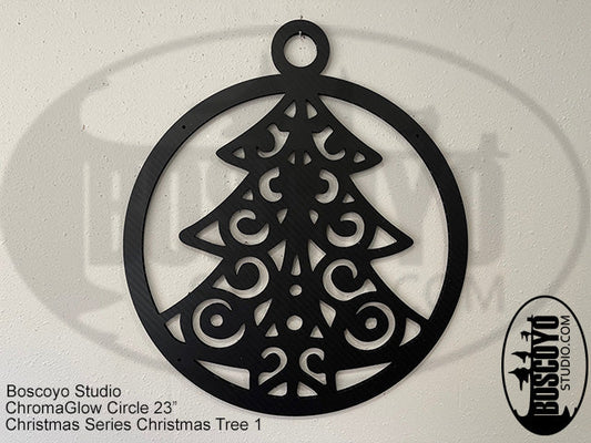 ChromaGlow Circle 23" Silhouette Cover Christmas Series