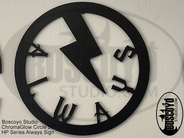 ChromaGlow Circle 23" Silhouette Cover HP Series