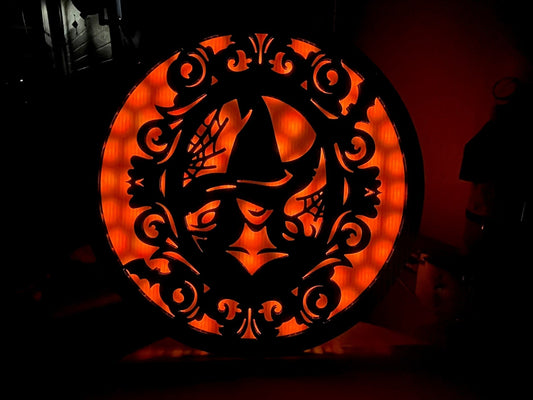 ChromaGlow Circle 23" Silhouette Cover Victorian Series