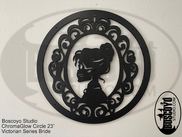 ChromaGlow Circle 23" Silhouette Cover Victorian Series