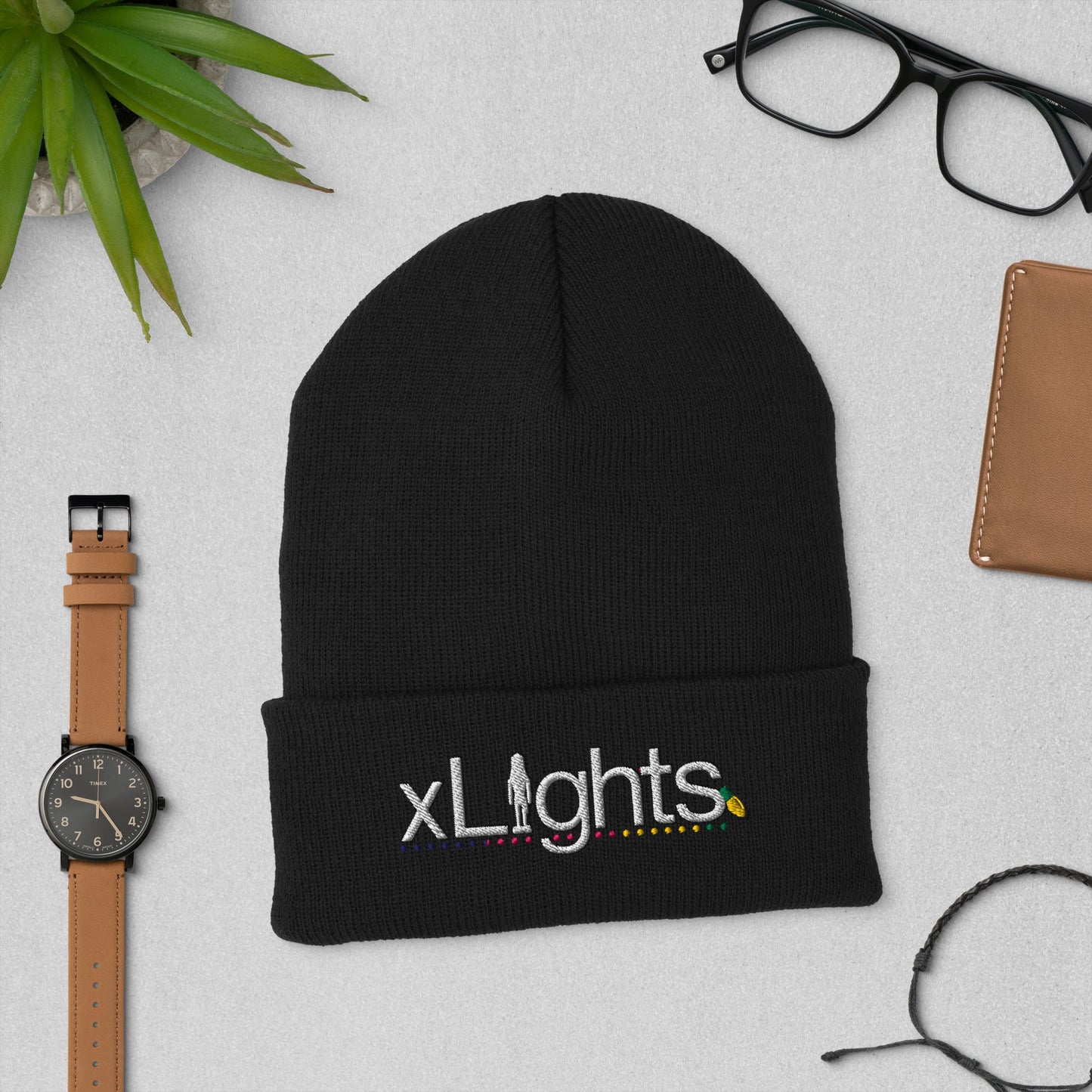 Embroidered xLights Logo - Wide Cuffed Beanie