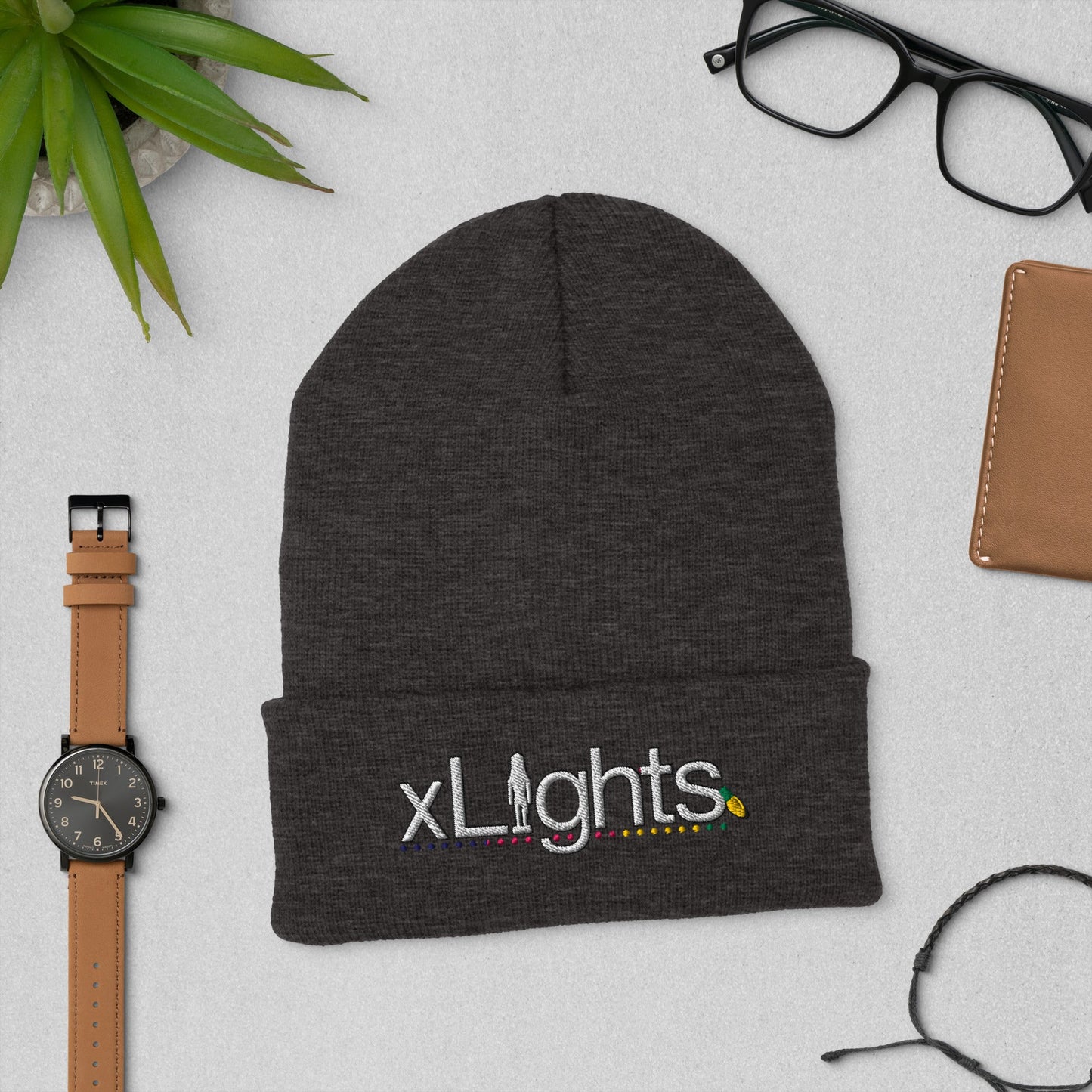 Embroidered xLights Logo - Wide Cuffed Beanie