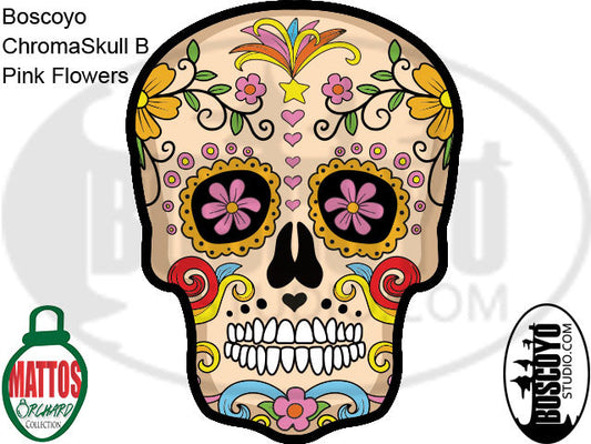 DayCor™ HiRes ChromaSkull B Pink Flowers