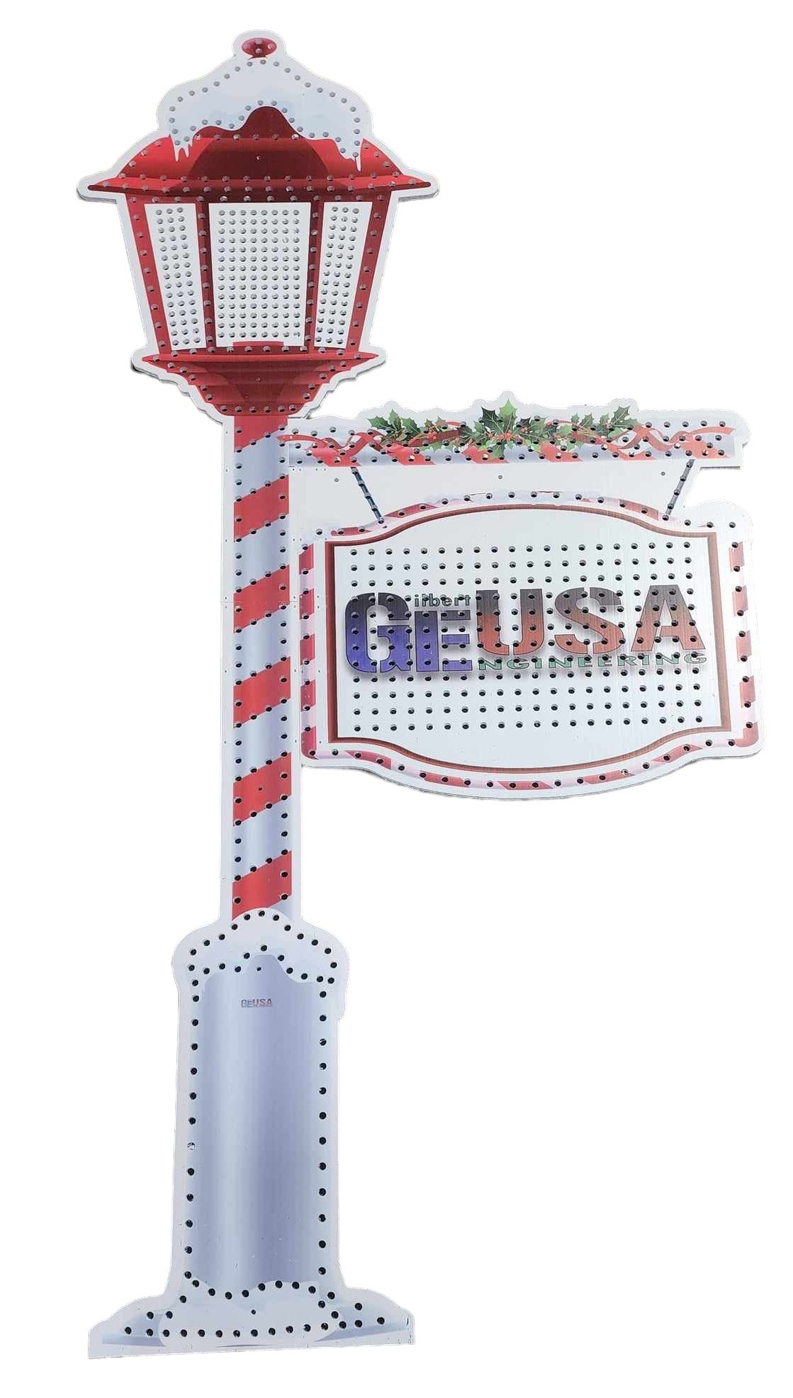 IMPRESSION Christmas Lamp Post Sign
