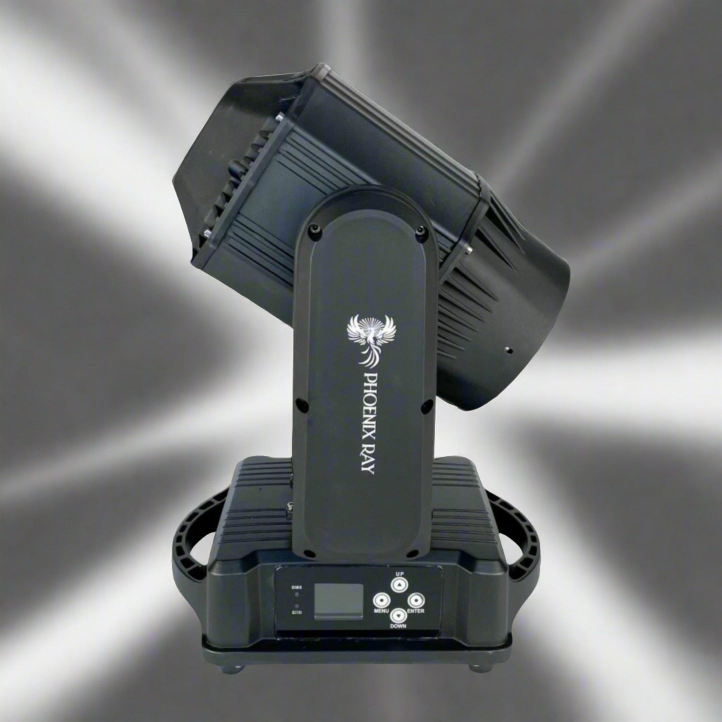 Phoenix Ray Moving Head – 300W LED, IP66, DMX512, Color Wheel, Prism, and Strobe Effects