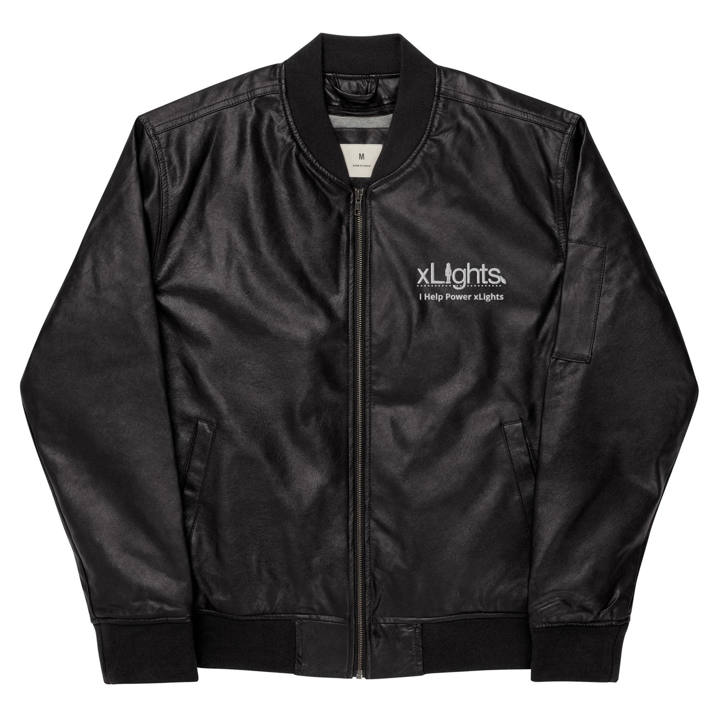 💎 xLIGHTS Top Donor Exclusive – Leather Bomber Jacket