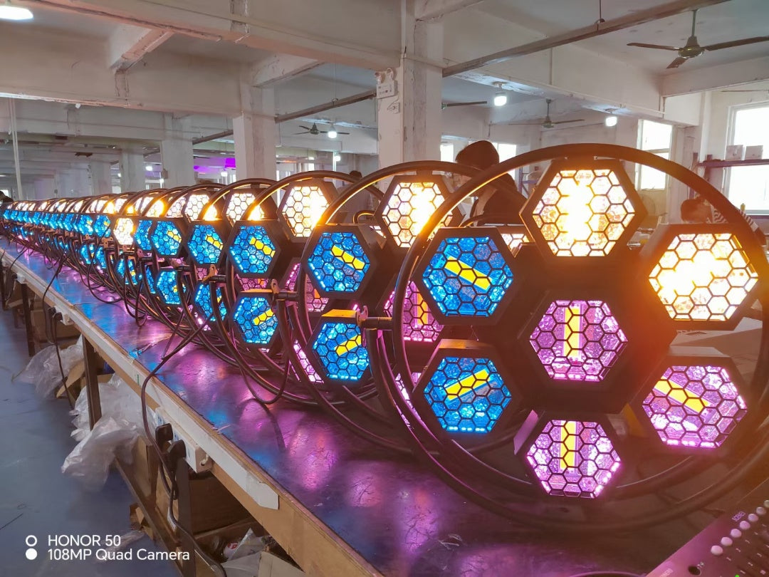 KR6 Single Ring 7×50W Mini Retro Stage Light