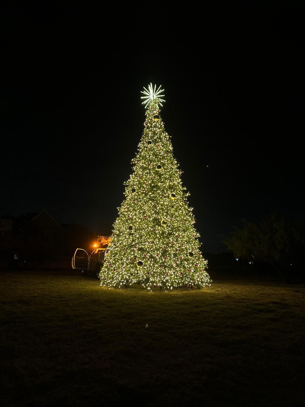 Artificial Christmas Tower Tree with 5MM LED Lights