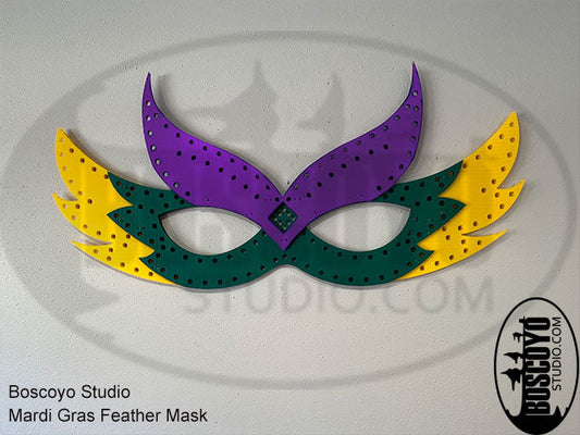 Mardi Gras Feather Mask