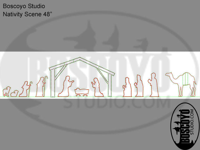 Nativity Scene (separate pieces for 48" scene)