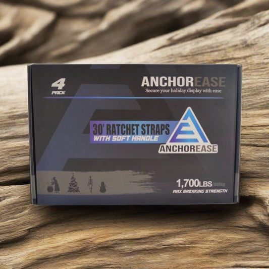 💪 AnchorEase™ 30' Ratchet Straps – Heavy-Duty Outdoor Display Protection 🚚