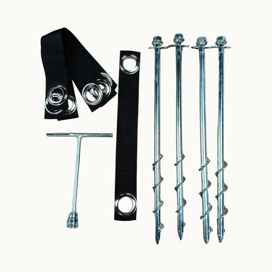 AnchorEase™ Ground Anchors – Steel, Anti-Rust, Quick Installation for Outdoor Displays