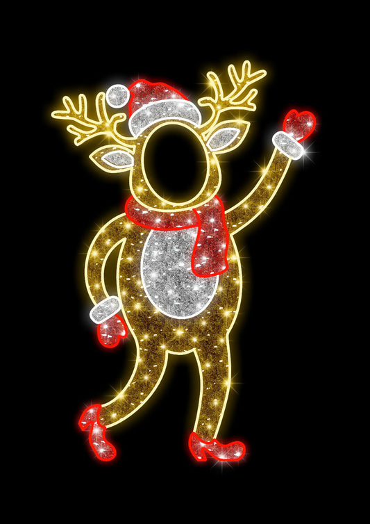Reindeer LED Photo Prop
