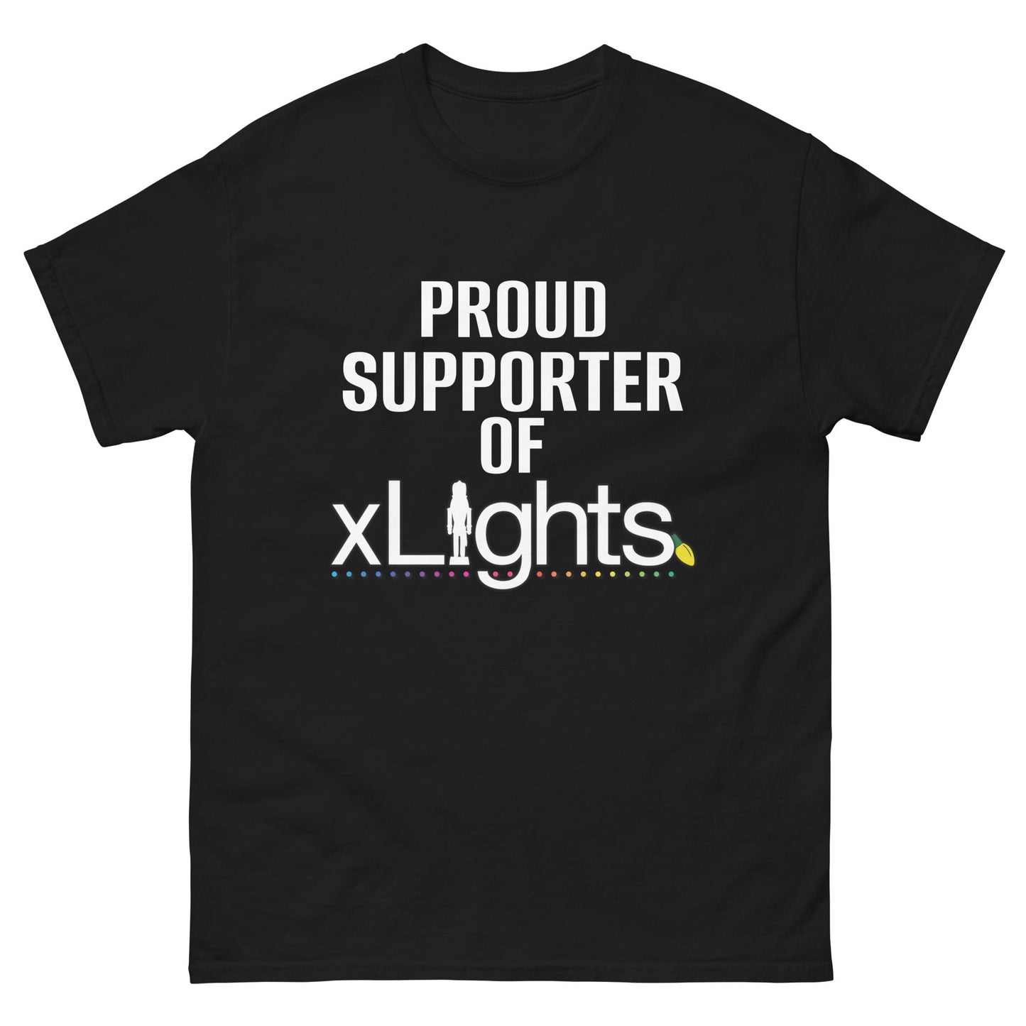 Proud Supporter of xLights Tee – $100 Community Champion Edition