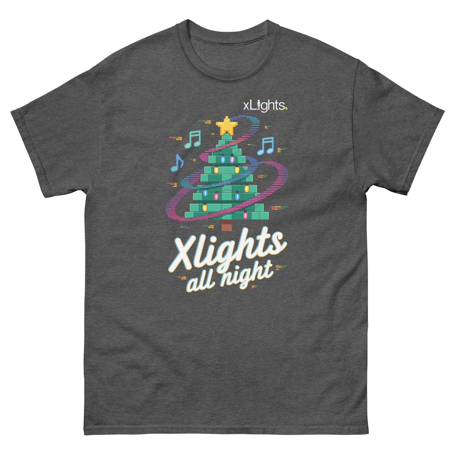 xLights All Night – Tree Track Tee Unisex classic tee