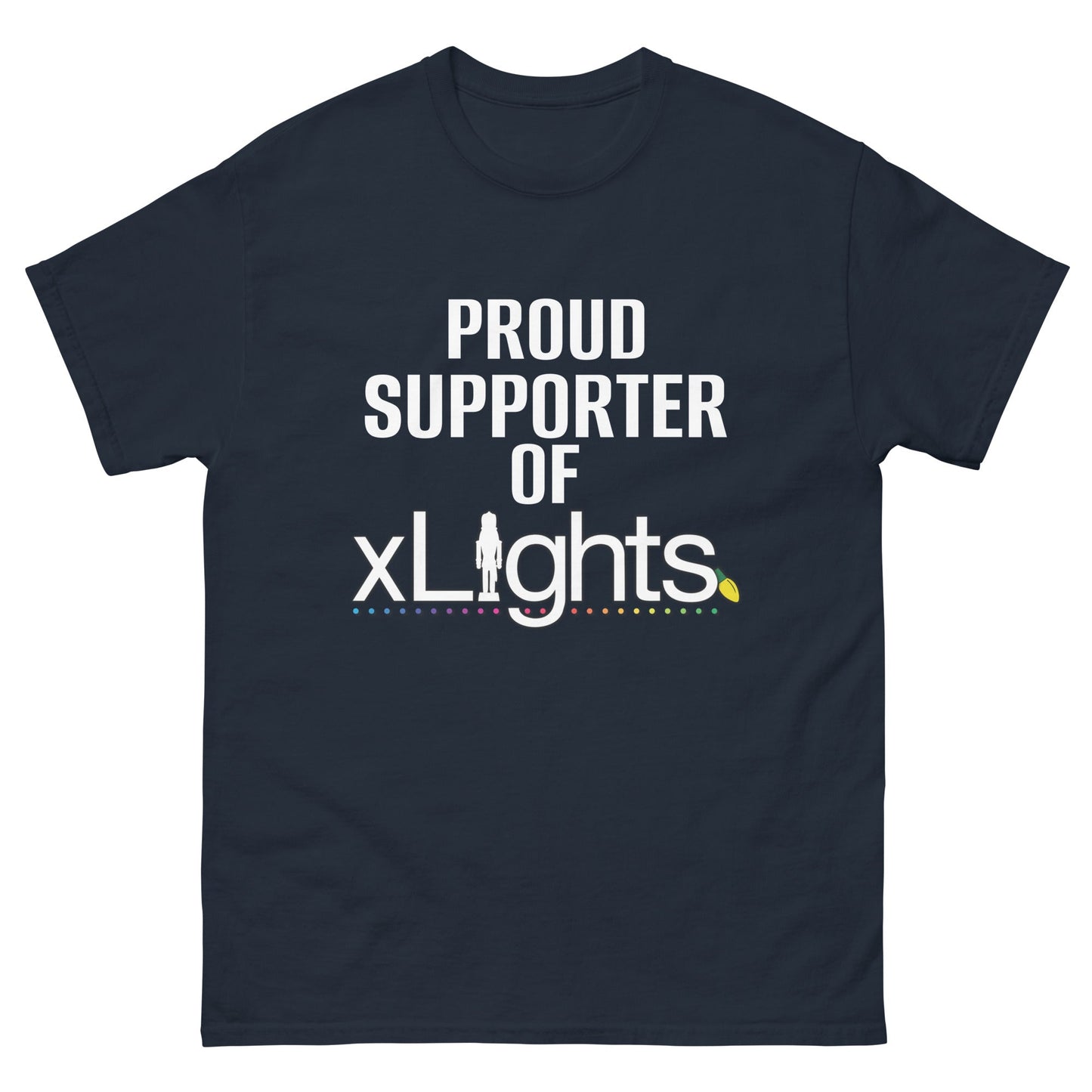Proud Supporter of xLights Tee – $100 Community Champion Edition
