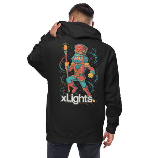 xLights Logo Back - Unisex Fleece Zip Up Hoodie
