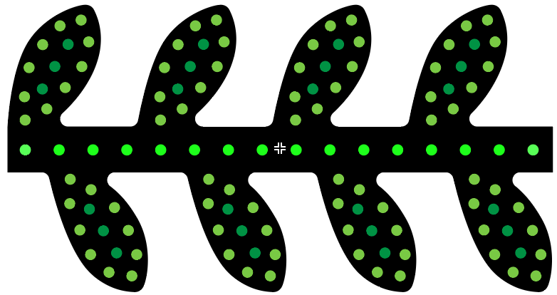 2 Foot Vine Leaf Run