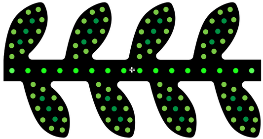 2 Foot Vine Leaf Run