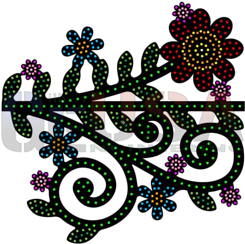 4-Foot Vine Large Flower Curls