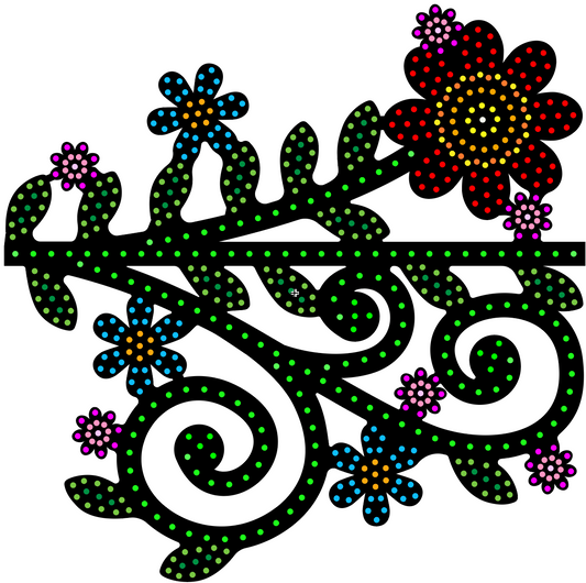 4-Foot Vine Large Flower Curls