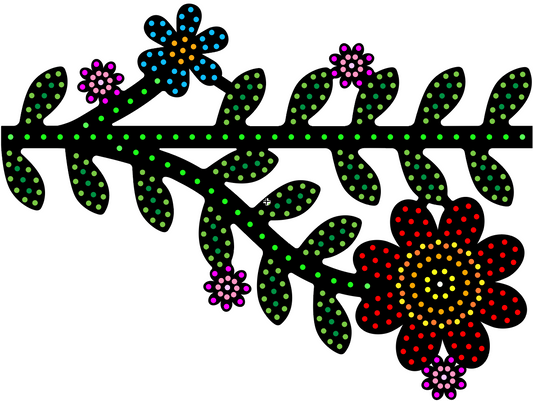 4-Foot Leaf Run with Large Flower