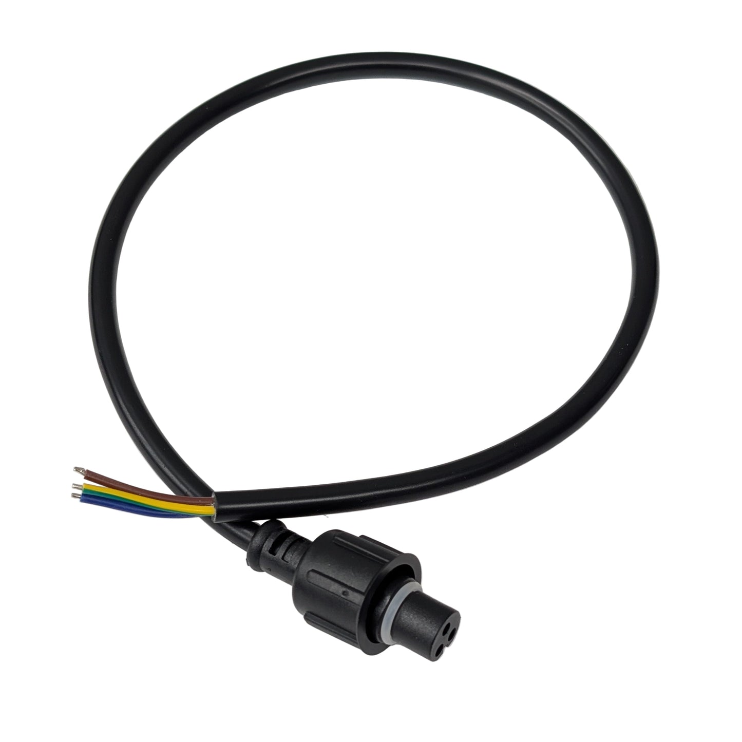 xConnect 3-Pin Female Pigtail 50 cm (20") Round Waterproof with Silicone Seal