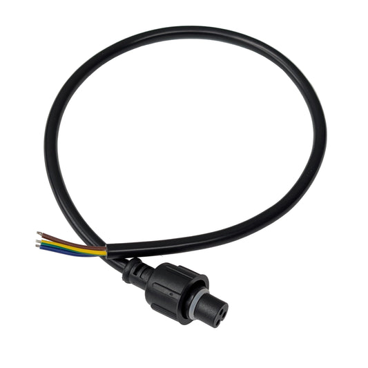 xConnect 3-Pin Female Pigtail 50 cm (20") Round Waterproof with Silicone Seal